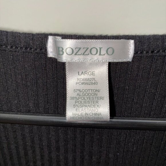 Black Bodycon Ribbed Dress - Picture 2 of 2